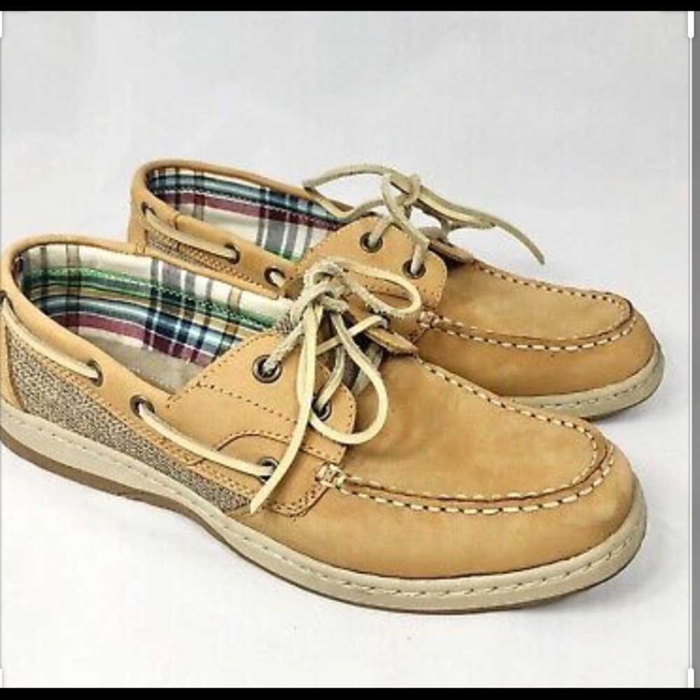 White Mountain W Tan Slip-On Loafer Boat Shoe